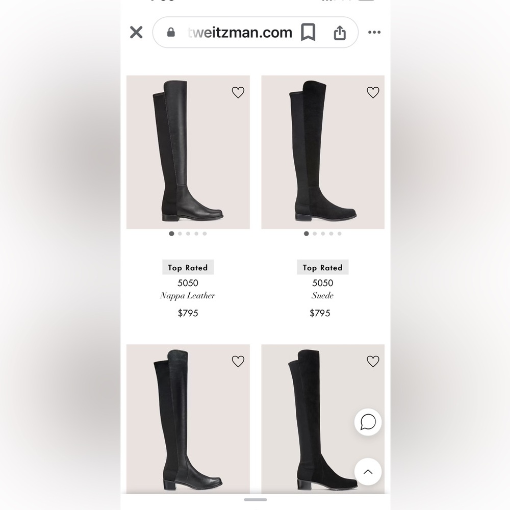 STUART WIETZMAN LADIES BLACK SMOOTH/TEXTURED OVER KNEE BOOTS-6.5 - Picture 13 of 15